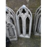 2x 14" x 36" Gothic windows