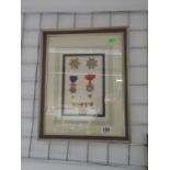 Original watercolour of medals VF work