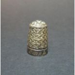 Rare childs silver thimble by charles horner size 5. Chester 1899 engraved 'D.Gunn'