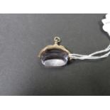 Stone fob 9ct gold