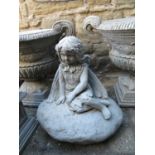 Pixie girl in cast concrete