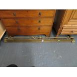 Brass fire surround