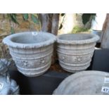 Pair of small planters