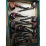 Collection of wood pipes