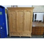 Large pine wardrobe