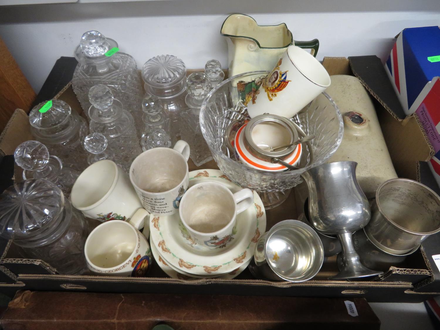 Collection of misc. glass and pottery