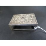 Hallmarked silver matchbox cover - 30 grams