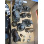 Box of resin figures