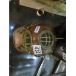 8" copper diver's helmet