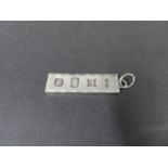 Half ounce solid silver ingot, fully hallmarked 1978. Weight 15g