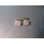 Silver cufflinks