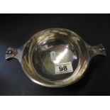 Hallmarked silver Quaich - maker GNRH Chester hallmarks - 162 grams 7" diameter