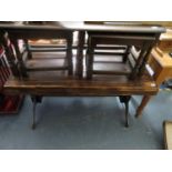 Solid wood table - heavy, quality