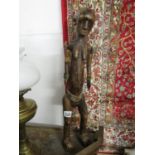 African carved man figurine