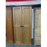 Large pine wardrobe