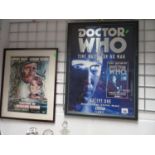 Humphrey Bogart film poster and Dr. Who series poster