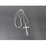 Solid silver cross on a nice silver bobble chain. Weight 10g