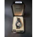 Boxed Seiko watch