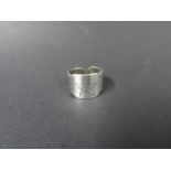 Masonic order of the eastern star ring, stamped silver. Weight 7g