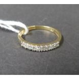 18ct and diamond ring .25 carat diamonds and 2.7grams 18ct gold