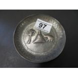 White metal pin dish - 4" 57 grams