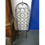 Metal wine rack