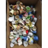 Large collection of assorted egg cups