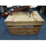 2' x 2' x 3' old packing crate in wood