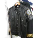 Leather fancy dress Police Outfit (American)