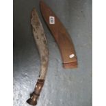 Wooden scabbard Kukri knife