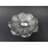 Filigree silver bon bon dish 52 grams fully HM for Sheffield