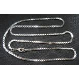 Heavy silver box chain 25"