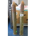 2x artillery shells with tips