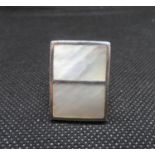 Silver mother of pearl ring 12g