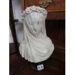 Large bust of maiden signed FRENZE Italy