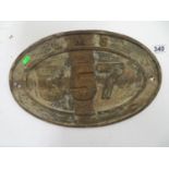 LMS 18" oval train plate