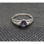 Irish silver and diamond ring
