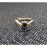 925 Hall black onyx ring