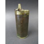 Early pistol shot and powder flask