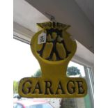 Double sided 11" AA garage sign