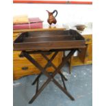Large butler tray and stand