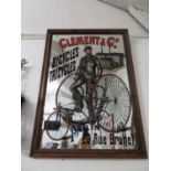 2.5' x 2' Clement and Co bicycle mirror