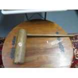 Wooden mallet 3' length