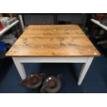 46" x 46" solid wood kitchen table