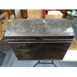 Dome topped metal trunk