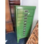 10 drawer metal filing chest