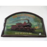 3' Express Locomotive 3D wooden sign