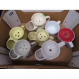 Box of shaving mugs