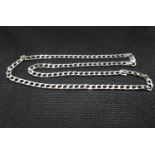 Silver 20" curb link necklace 15g