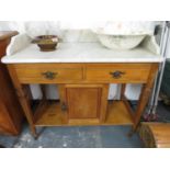 Marble topped wash stand - fully intact